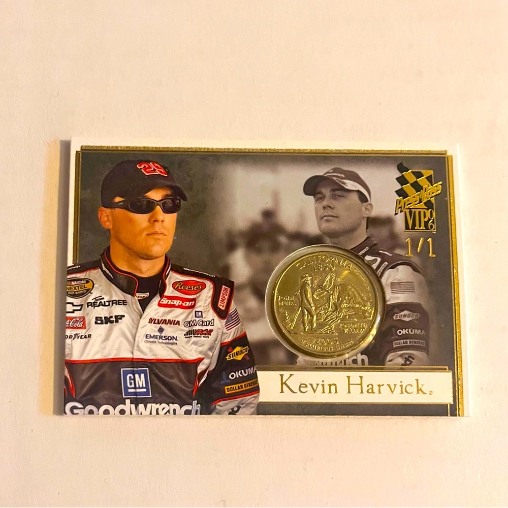 Kevin Harvick  1/1 Statehood Quarter Home California Custom National Convention